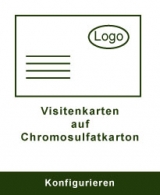 Visitenkarten auf Chromosulfatkarton