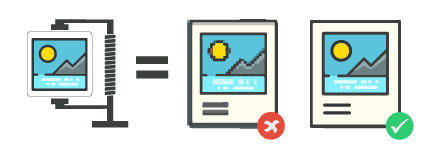 Grafische Anschauung bei der Komprimierung und Optimierung eines Bildes. bild optimierung